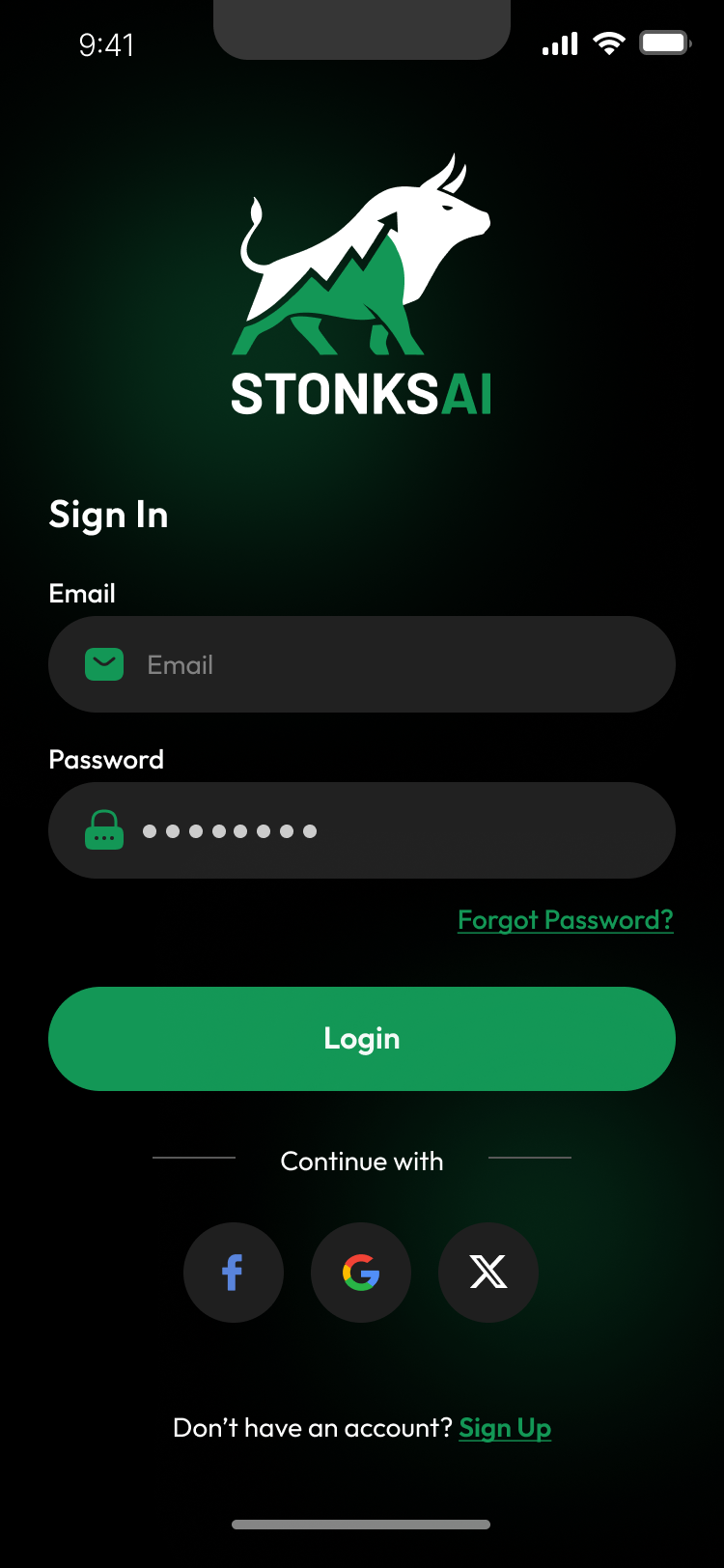 Login Screen